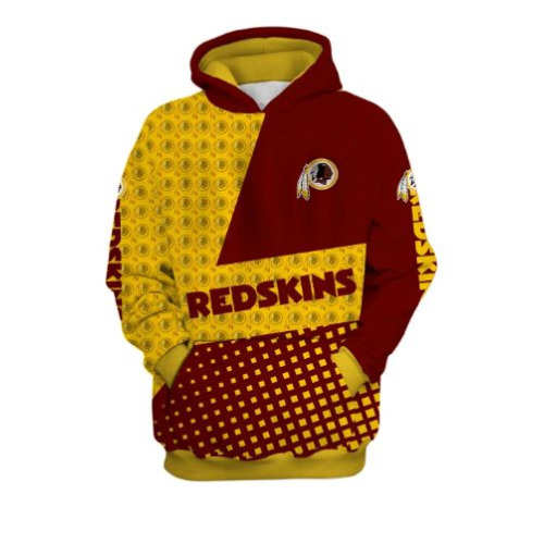  Washington Redskins 3D Oversize Hoodie