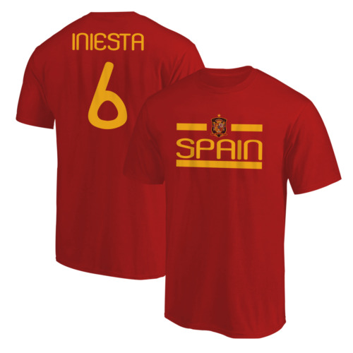 Spain Andrés Iniesta Tshirt