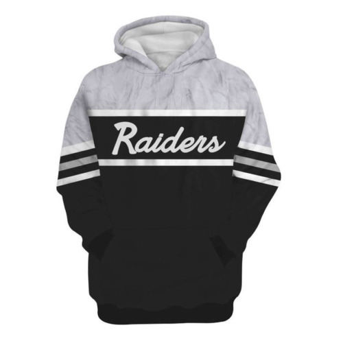  Oakland Raiders 3D Oversize Hoodie