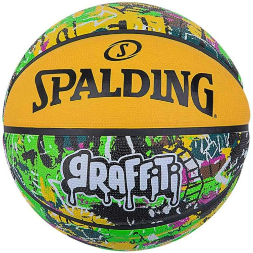 Spalding Basketbol Topu 2021 Green Yellow Graffiti Size:7 84374Z