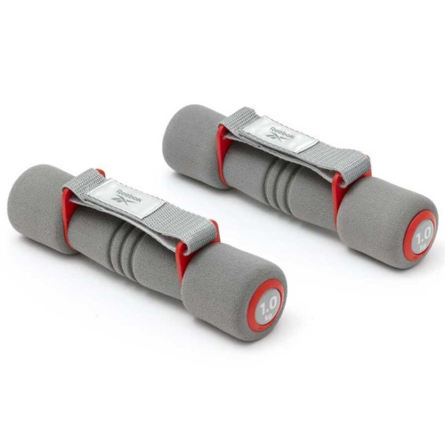 Reebok Softgrip Dumbbells 1.0Kg Red Grey Çift RAWT-11061RD